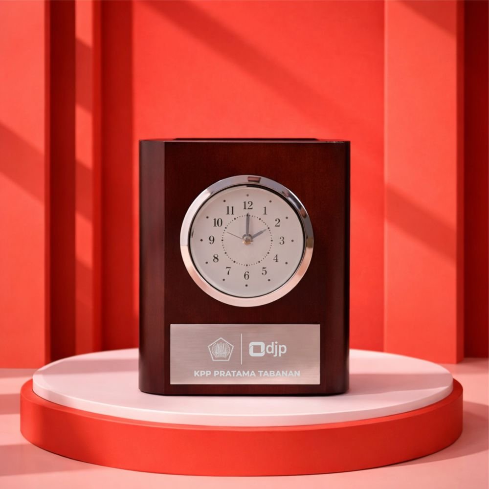 Jam Meja Kayu JMK 002