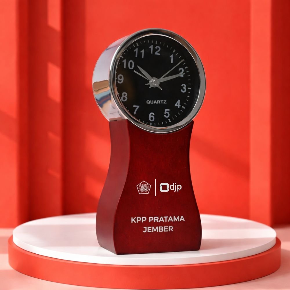 Jam Meja Kayu JMK 003