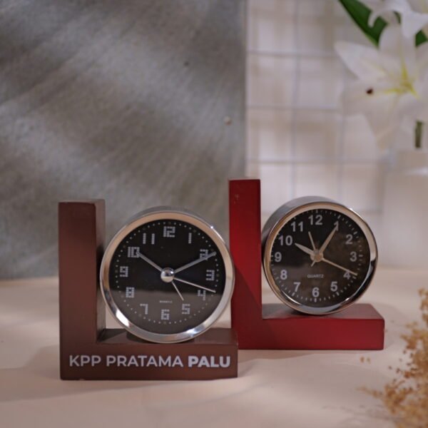 Jam Meja Kayu JMK 001 - Image 2