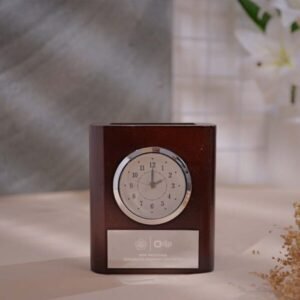 Jam Meja Kayu JMK 002